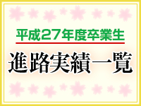 平成27年度卒業生進路実績一覧